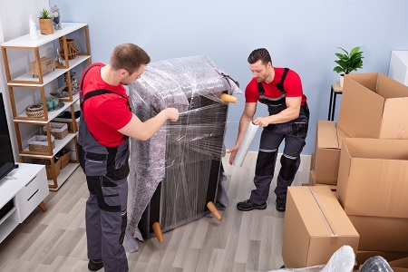 Professional Local Movers Doing Home Relocation